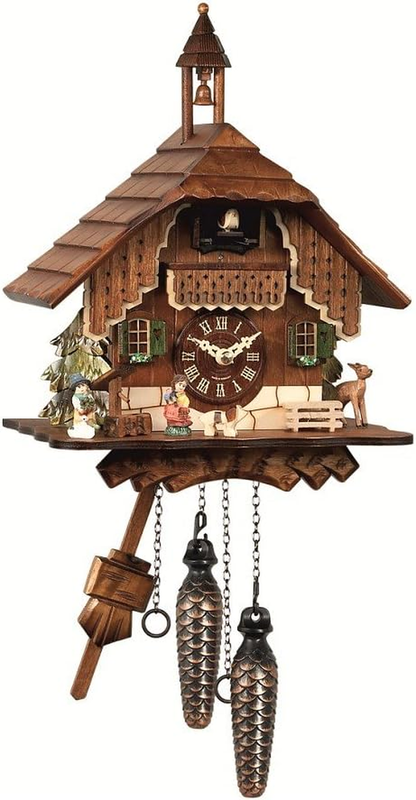 Quartz Cuckoo Clock Black Forest House EN 429 Q