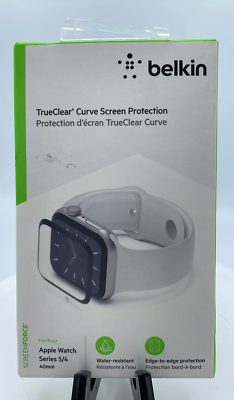 NEW Belkin Apple Watch Series 5 4 40mm Screen Protector Edge to Edge Coverage