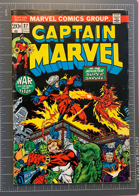 Captain Marvel #27 - Jul 1973 - Vol.1 - Bronze Age - Minor Key - 6.0 FN