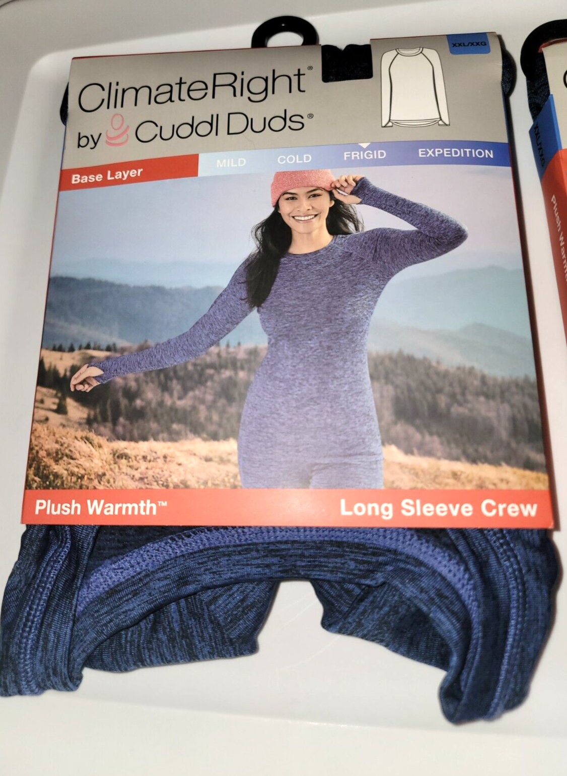 Climate Right Cuddl Duds Base Layer Plush Warmth Crew Leghings S S M L XXL Set