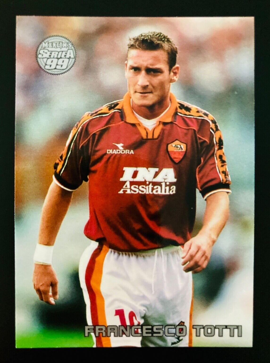 1998-99 Merlin Serie A 1999 # 53 Francesco Totti AS Roma card