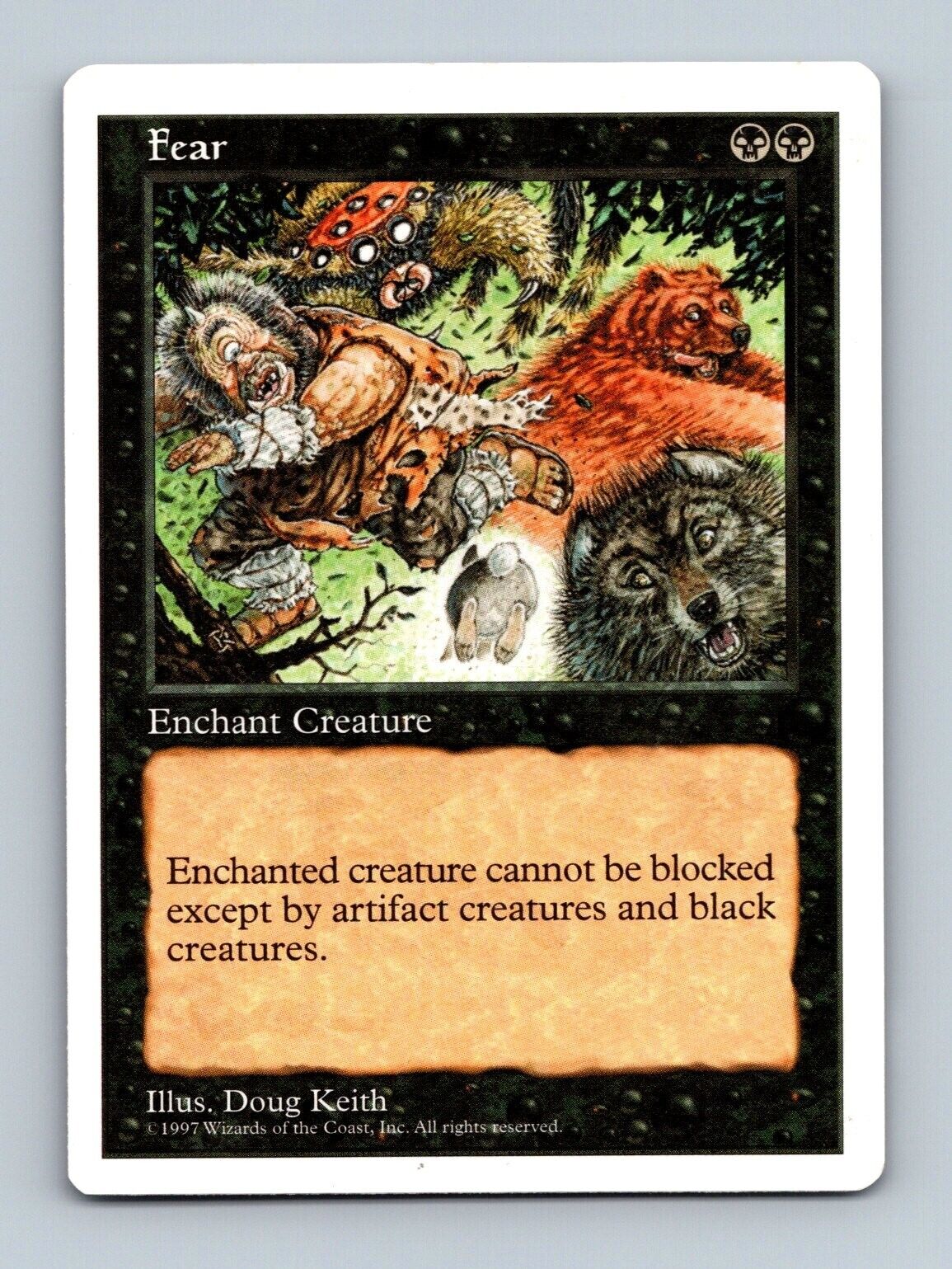 Magic The Gathering MTG - Fear - 5th Edition 1997 | eBay Magic The Gathering MTG - Fear - 5th Edition 1997 | eBay