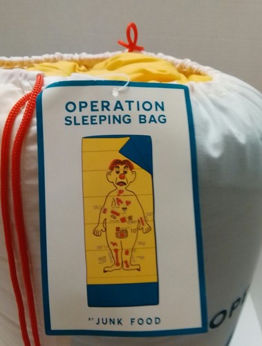 Sleeping Bag  Junk Food Operation Game Sleeping Bag Yellow & Blue 33