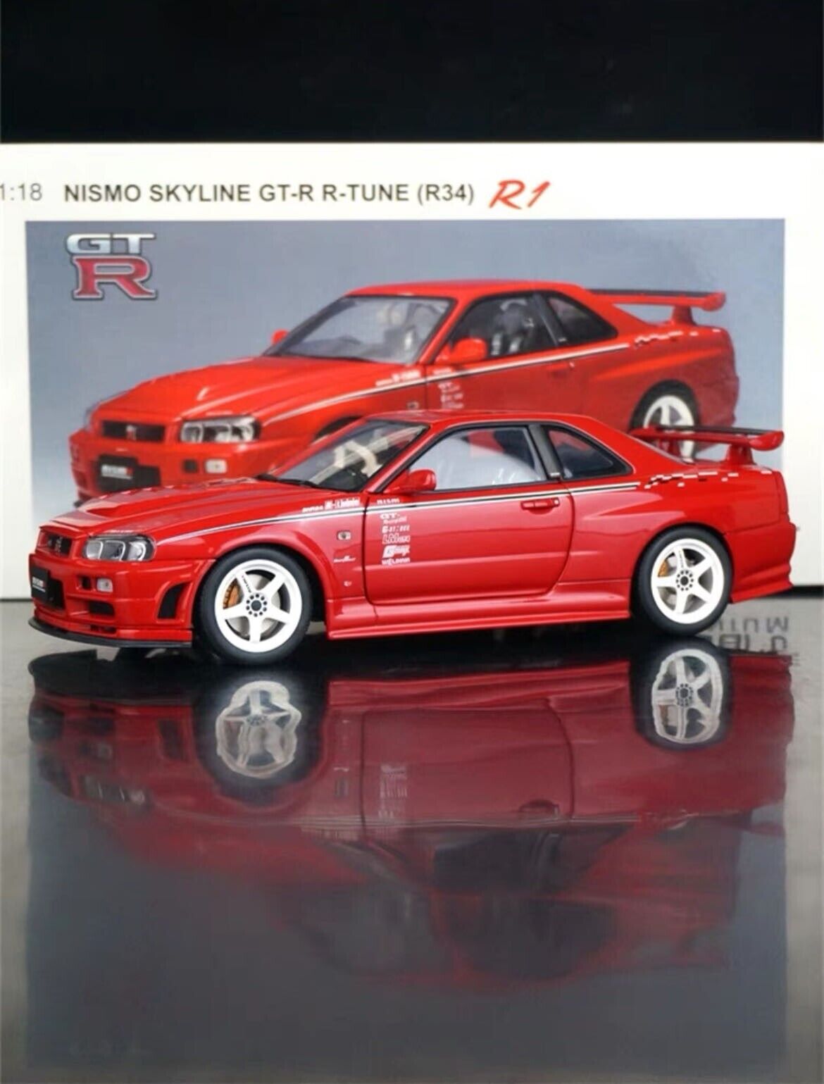 RARE* 1/18 AUTOart NISSAN SKYLINE GTR R34 NISMO R1 R-TUNE RARE* 1/18 AUTOart NISSAN SKYLINE GTR R34 NISMO R1 R-TUNE