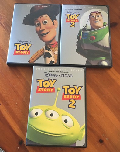 専用ページ:カーズ, Toy Story他... DVD6枚 Pop'n Step Woody & Buzz Lightyear Set with Box Toy Story