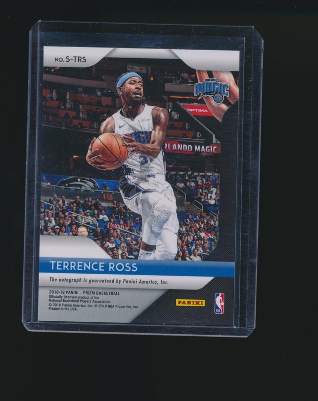 TERRENCE ROSS 2018-19 PANINI PRIZM AUTO