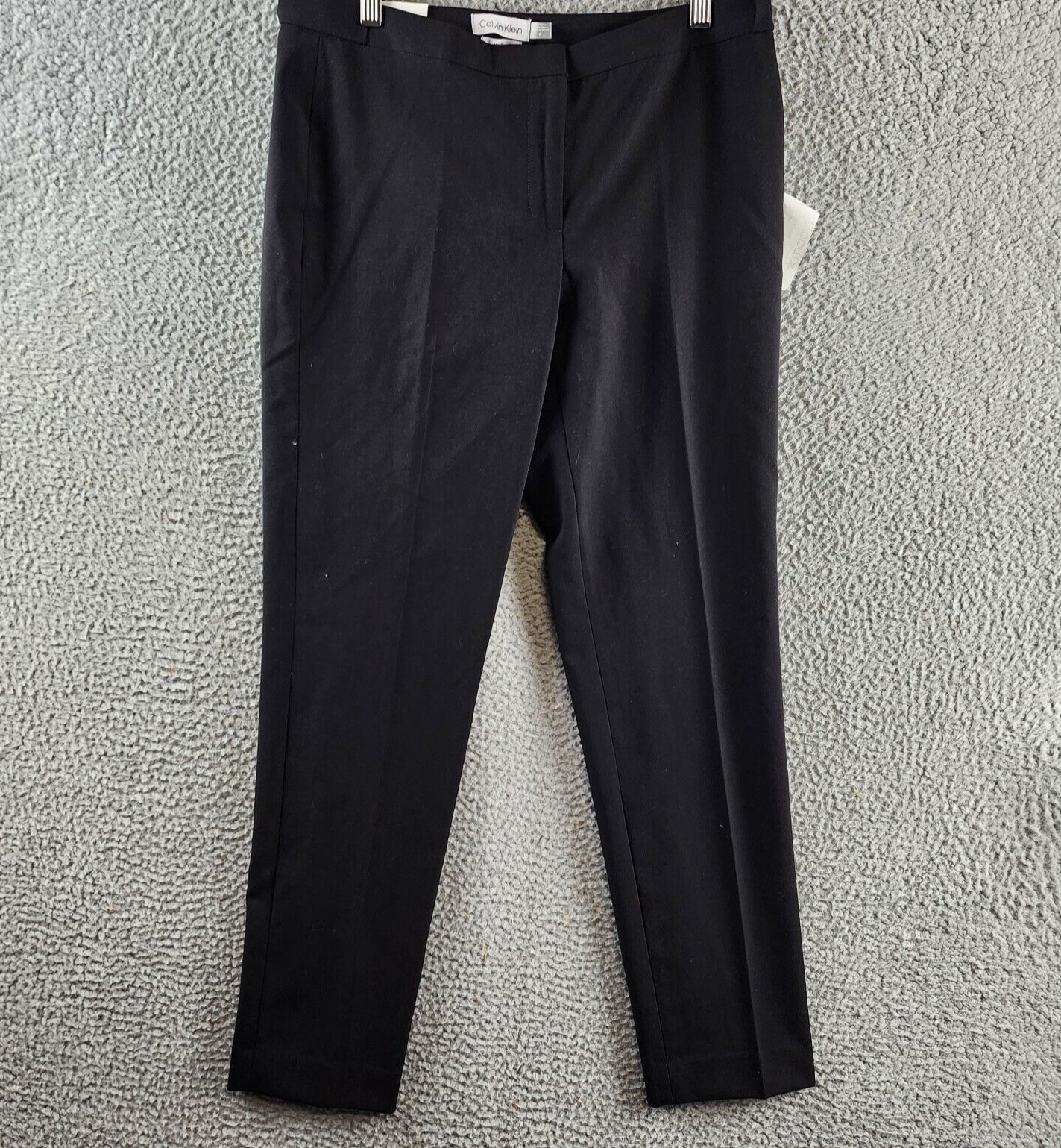 Calvin Klein Highline Ankle Length Pants Women's 6 Black Elastic Waist Pull On - Picture 2 of 15
