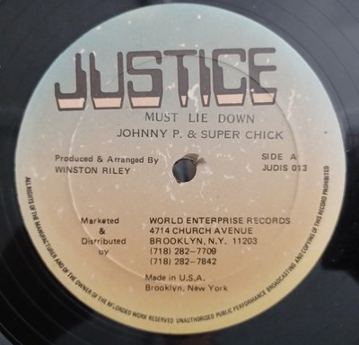 Johnny P & Super Chick - Must Lie Down - Justice   JUDIS 013