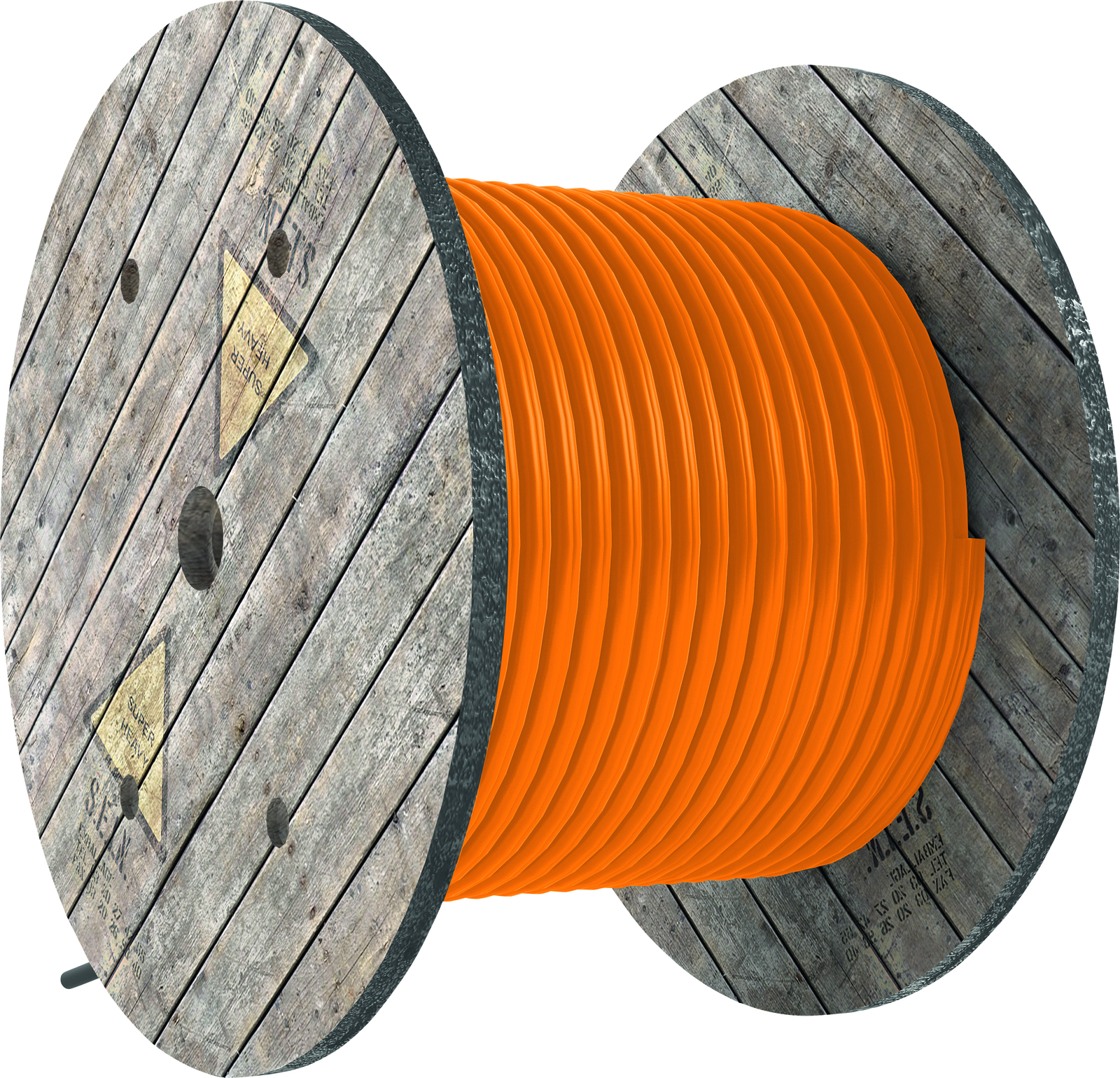 as-Schwabe 10051 | Baustellen-Kabelring lfm., orange