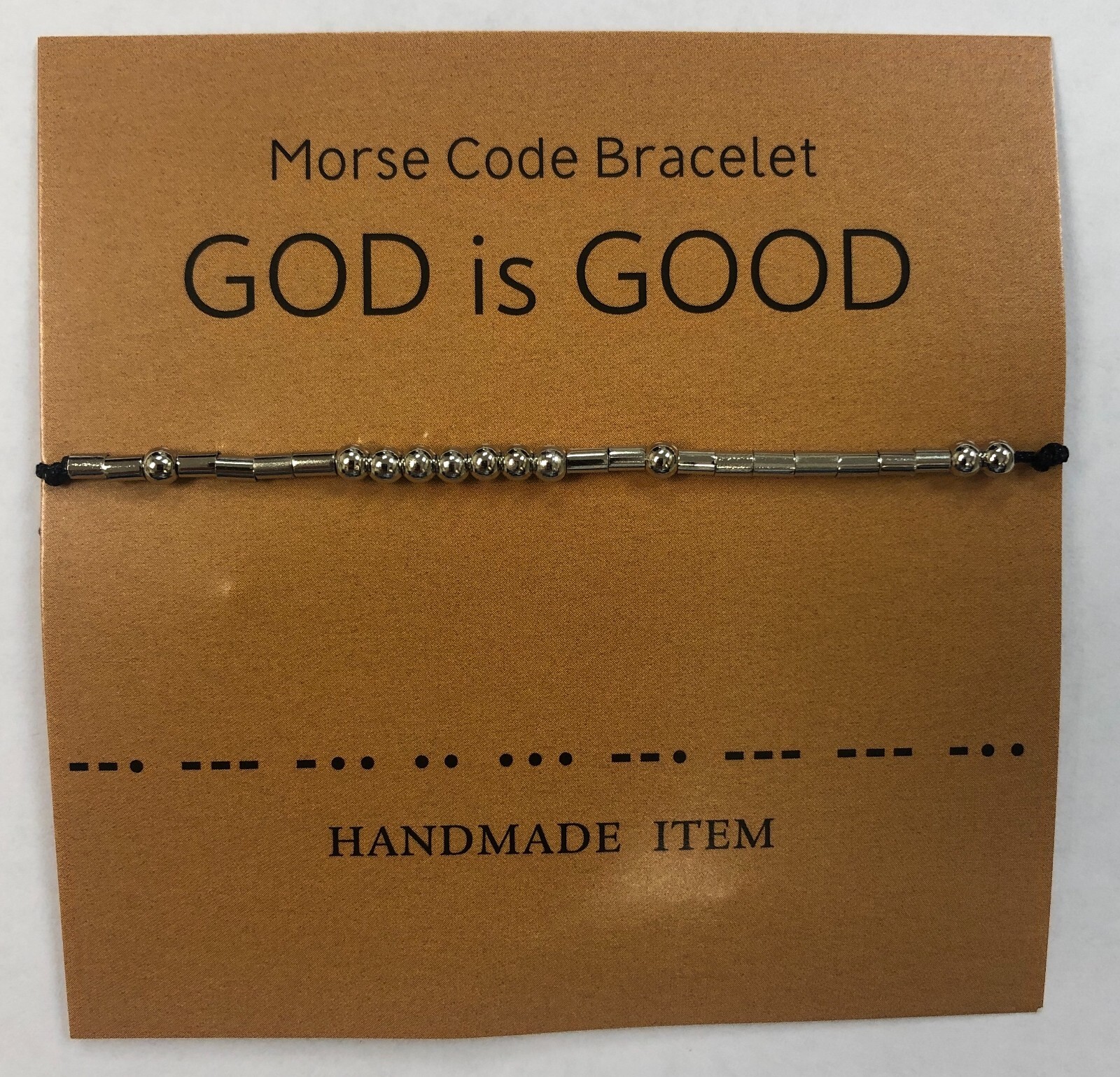 God is Good Morse Code Bracelet - Funny Gift for Men, Women 