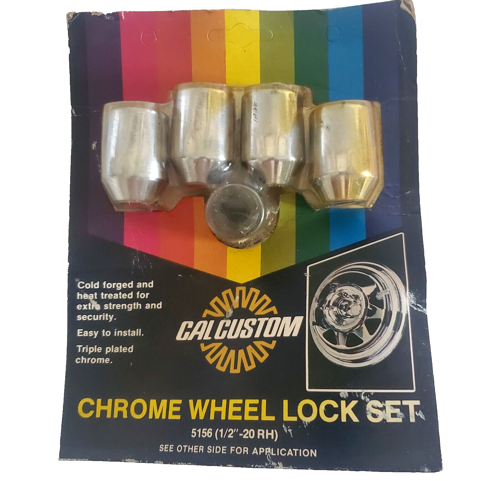 Cal Custom Hawk Chrome Wheel Lock Set 5156 1 2