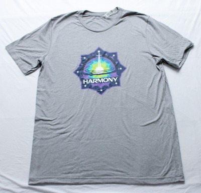 Celestis Unisex Adult Harmony Flight Collection S/S Tri-Blend Tee CL8 Gray Large
