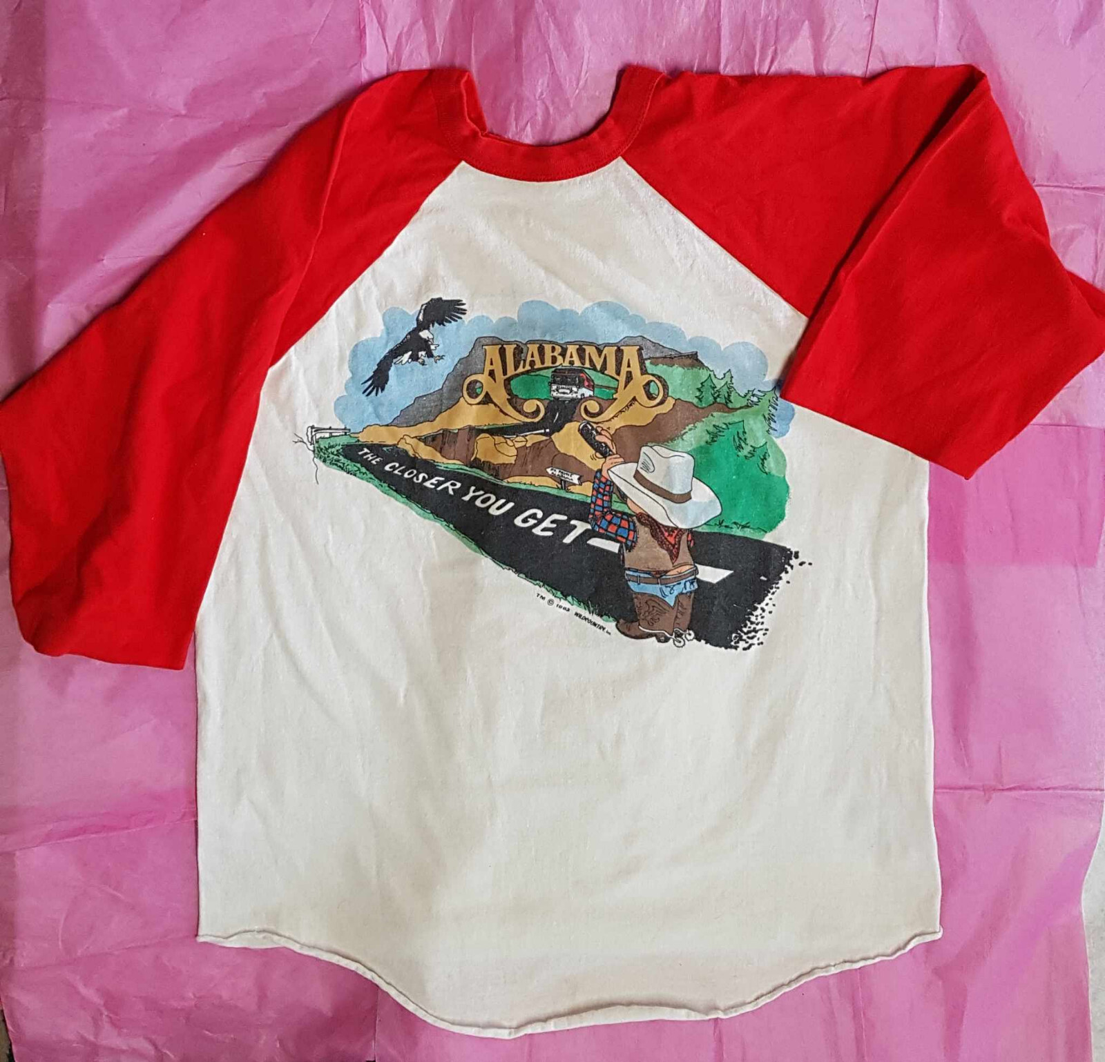 80sラグランTシャツALABAMAバンド84 80sラグランTシャツALABAMAバンド84 トップス