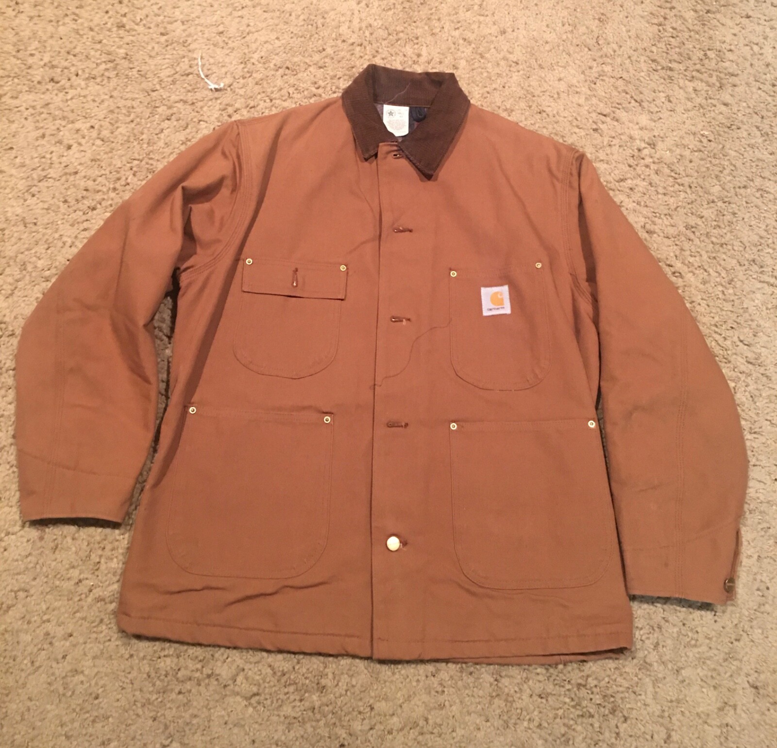 Vintage 90s Carhartt Blanket Lined Detroit Jacket Made in