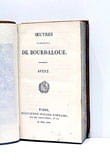 Oeuvres ComplÃ¨Tes De Bourdaloue Avent Paris 1826