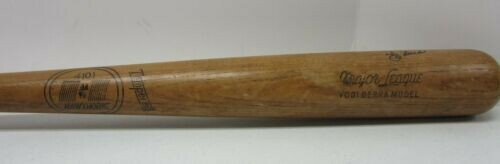 YOGI BERRA +1 OTHER SIGNED PLAYER MODEL BASEBALL BAT PSA/DNA #AE93671