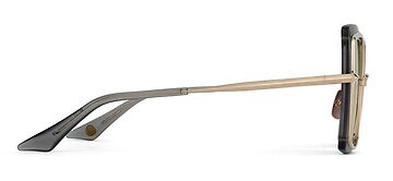 Pre-owned Dita Dts503-58-03-z Narcissus Satin Crystal Grey - White Gold W Sunglasses In Gray
