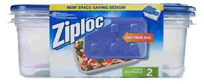 Food Storage Container, 9-Cup Square, 2-Ct.