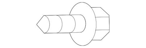 Genuine Ford Side Retainer Retainer Screw -W790333-S900