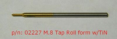 Minitaps M.8 & 80UNM Roll form Plug Tap w/TiN