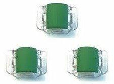 Linziclip Mini Matt Green hair clip 3 pieces