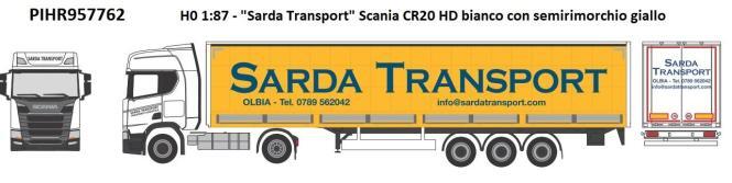 Herpa Lkw Scania Cr 20 Hd/Aerop. Prsz Sarda Transport 957762