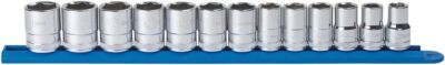 GEARWRENCH 13 Pc. 1/2'' Drive 6 Pt. Standard Socket Set, 13-piece kit, Multi 