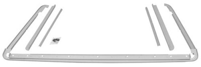 1966-77 BRONCO ROOF DRIP RAIL - 7 PIECES - HALF CAB - 66-77
