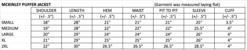 Wyoming Traders Mens McKinley Black 800 Goose Down Puffer Jacket / Coat