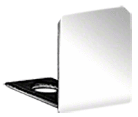 CRL SDCEC38CH-XCP10 CRL Chrome End Cap for 3/8" Deep U-Channel - pack of 10
