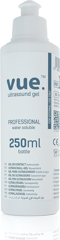 Vue Ultrasound Gel - 250Ml / 1L / 5L Bottle of Clear Conductive High Viscosity T