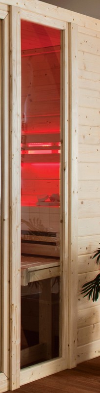 Karibu Saunafenster 58,2 X 204 Cm Klarglas FÃ¼R 38/40mm WÃ¤Nde 2. Wahl