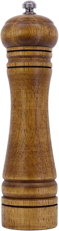 Wooden Pepper Grinder Pepper Mill, Coarseness Adjustable Peppermill, Refillable