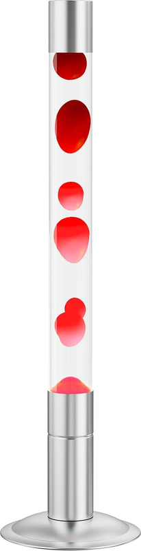 30-Inch Relaxing Liquid Motion Lamps,Magma Lamps, Home Decor Living Room Office Bedroom Lamp for Adults (White Water Red Wax)