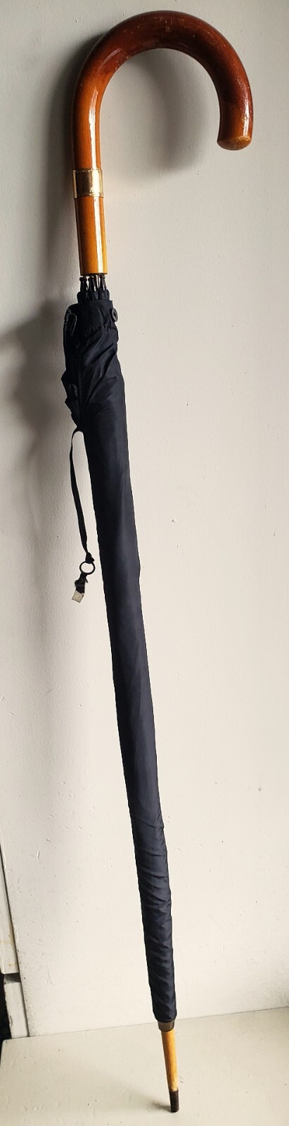 Paragon Fox Frames Ltd ブラック長傘 Umbrella. 