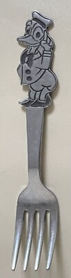 Vintage Walt Disney Donald Duck Stainless Fork By Bonny Japan