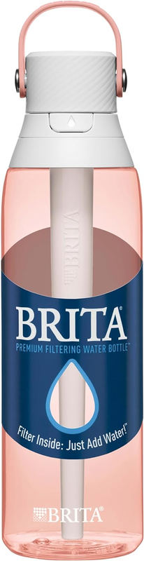 Insulated Filtered Water Bottle with Straw, Reusable Christmas Gift