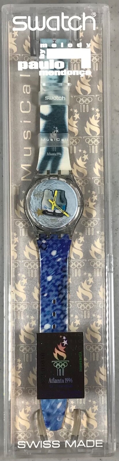 Swatch Watch SLZ105 New Olympic Team 1996 NOS Katarina Witt