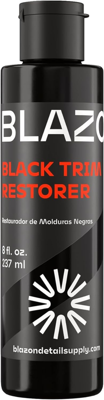 Black Trim Restorer – Dye-Infused Plastic Restorer for Faded Exterior Trim, Deep