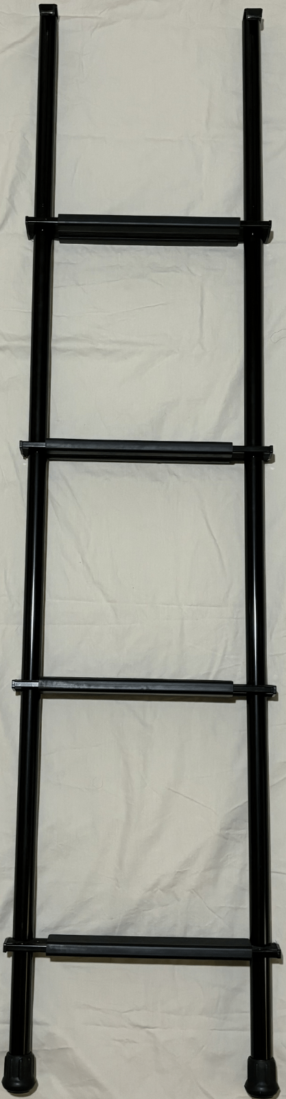 RV 55" Tall Bunk Bed Ladder Black Finish with Mounting Brackets