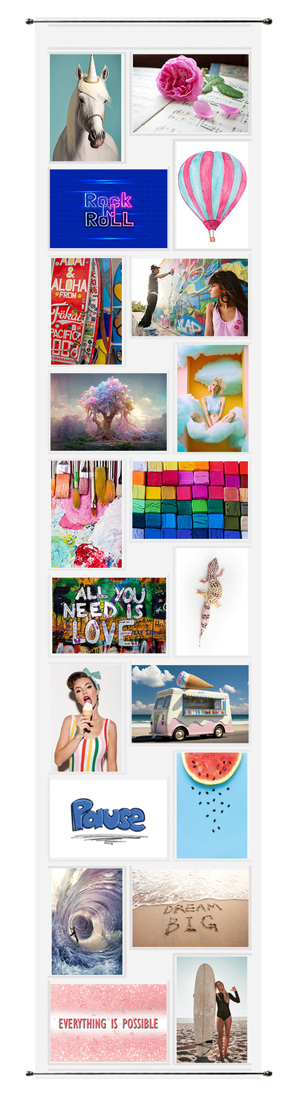 10x15 Fotovorhang Fotoalbum 20 Fotos Hoch und Querformat Foto Vorhang Fotohalter