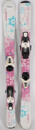 ELAN LIL' Magic 120 スキー板　ストック Elan Lil' Magic Kids Skis with Bindings - 110 cm Used | eBay