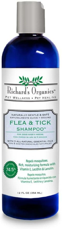 Richard’s Organics Flea and Tick Shampoo for Dogs 12-oz bottle