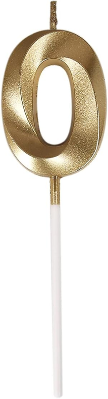 60th Birthday Candles,Gold Number 60 Cake Topper for Birthday Decorations Party