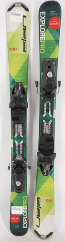 Elan Explore Pro U - Flex Kids Skis with Bindings - 100 cm