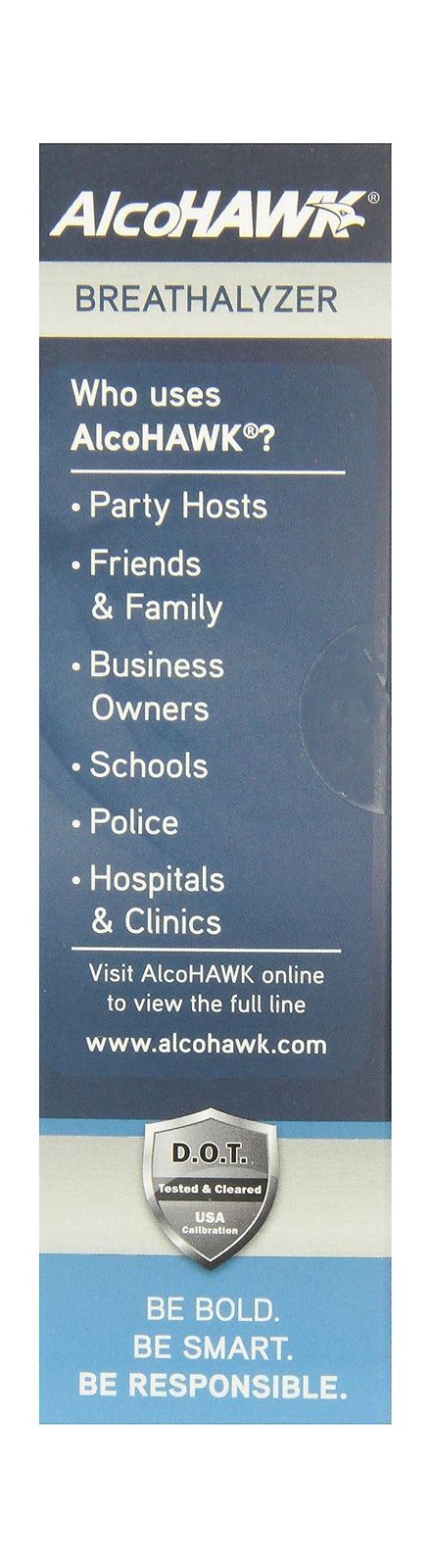AlcoHAWK Elite Slim Digital Breathalyzer DOT D.O.T. Approved