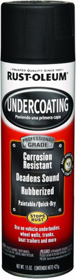 248656 Professional Grade Rubberized Undercoating Spray, 15 Oz, Black
