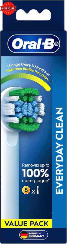 [GENUINE] Everyday Clean Electric Toothbrush Replacement Heads, 8 Pack