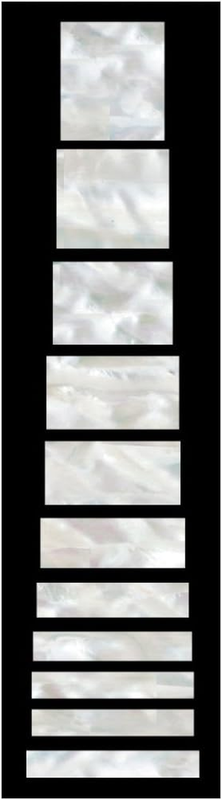 Fret Markers for Guitars & Bass - LP/SG Blocks - White Pearl,F...
