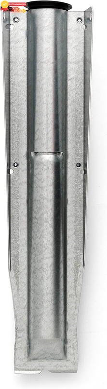 Metal Soil Spike for Rotary Washing Line | 35mm | No Concrete, Black Cap